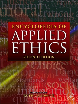 cover image of Encyclopedia of Applied Ethics